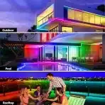 BVOKON IP68 RGB+IC LED zunanje LED trak luči z aplikacijo 20m - slika 5