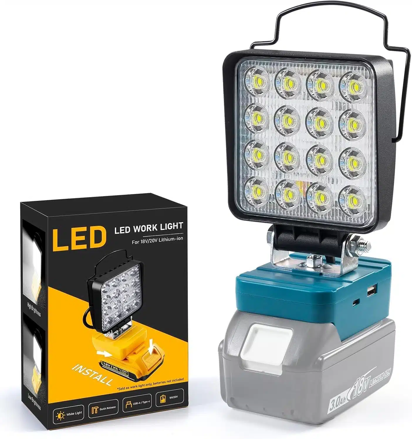 71e3vvXAgCL._AC_SL1500 (1) SENTOO LED delovna svetilka za Makita 18 V 4800 lm - slika 1