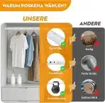 POSKENA teleskopska garderobna palica 43–131 cm - slika 2