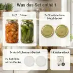 2x MYFERMENTS 2 l fermentacijski kozarec s pokrovom - slika 2
