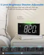 MESQOOL digitalna budilka z vibracijo in LED zaslonom - slika 6