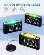 MESQOOL digitalna budilka z vibracijo in LED zaslonom - slika 5