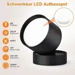 4x KYOTECH stropni LED reflektorji 6 W 4000 K - slika 2