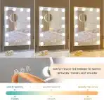FENCHILIN kozmetično ogledalo z 12 LED lučkami - slika 2
