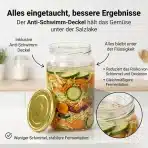 2x MYFERMENTS 2 l fermentacijski kozarec s pokrovom - slika 5