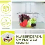 12x HFZCV 1/6 GN PET posode s pokrovom 0,9 l - slika 3
