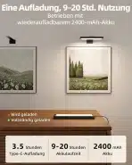 2x EZVALO brezžična LED stenska svetilka - slika 5