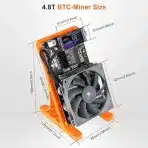 RUIZHI Bitcoin miner 4,8 TH/s z napajalnikom - slika 3