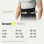 BRACEUP L/XL ledveni oporni pas - slika 5