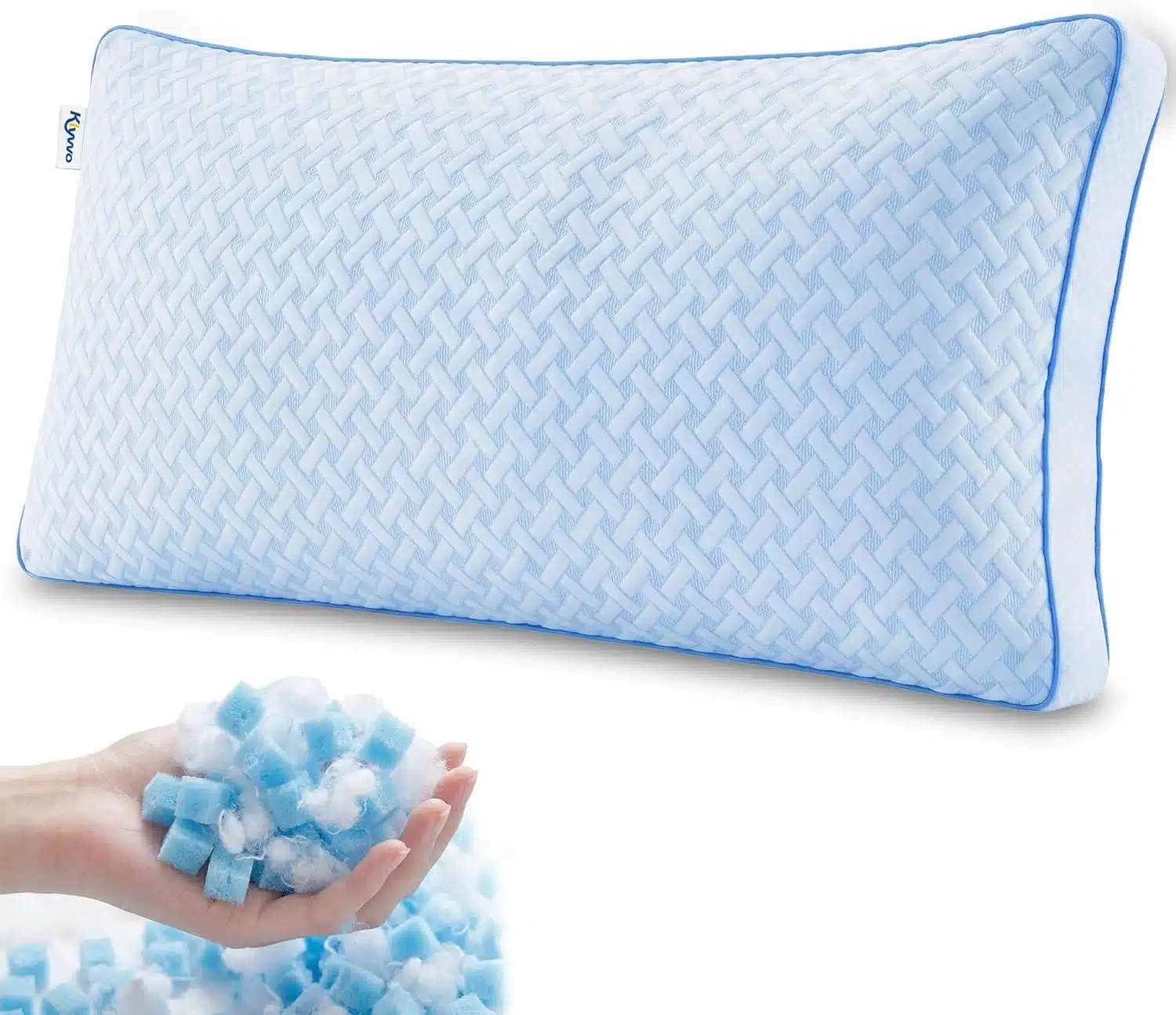 812VYxkjFUL._AC_SL1500 KLYVVO vzglavnik iz gel spominske pene 40 × 80 cm - slika 1