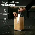 CASSARY vrtljiv magnetni blok za nože iz masivnega lesa XL - slika 2