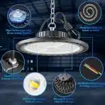 2x YIQIBRO LED industrijska svetilka UFO 100W 10000lm - slika 4