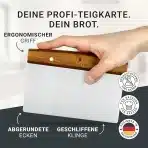 BREADLYST širok strgalec za testo iz nerjavečega jekla 18cm - slika 4