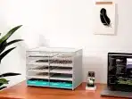 EASYPAG kovinski namizni organizator z 10 A4 predelki - slika 3