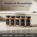 24x EDELHAUS 120 ml stekleni kozarčki za začimbe - slika 2