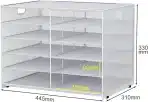 EASYPAG kovinski namizni organizator z 10 A4 predelki - slika 4