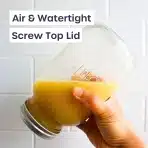6x VOLILA 1000 ml stekleni kozarci s pokrovom - slika 6