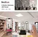 BESTLUZ 42 cm LED stropna svetilka 24 W 4000 K - slika 3