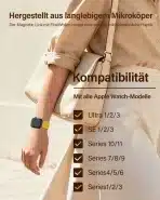 JIAMUS magnetni mrežasti pašček za Apple Watch 38–49mm - slika 5