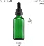 12x YIZHAO steklenička s kapalko 50ml - slika 3