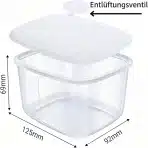 TAZAMI Silikonska posoda za shranjevanje hrane s pokrovom 600ml - slika 4