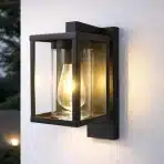 CGC Lighting Zunanja stenska svetilka E27 črna - slika 3