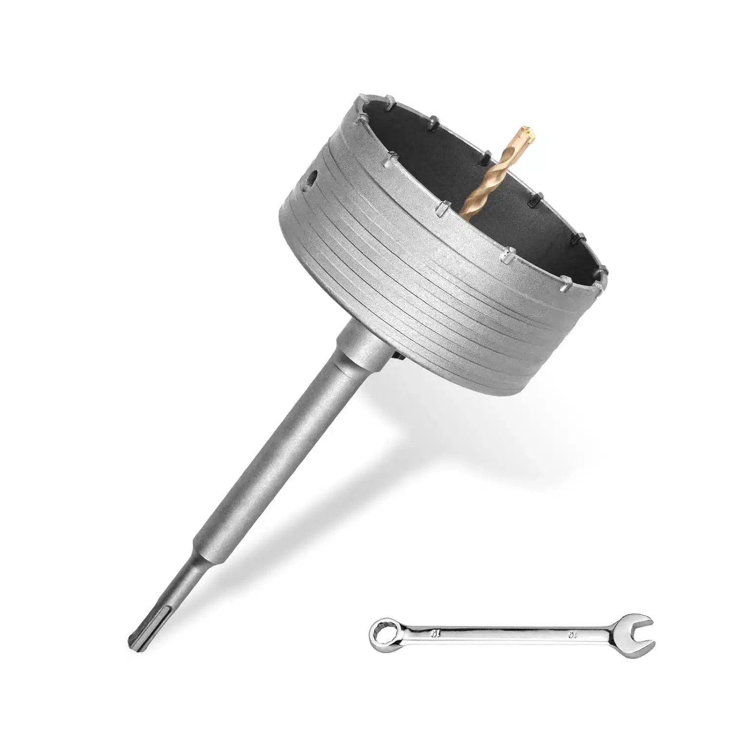 615AaUm6kzL._SL1500 HSAWBIT SDS-Plus vrtalna krona 125mm z adapterjem in centrirnim svedrom - slika 1