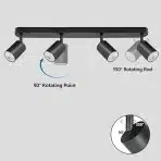 BOYIR nastavljiv stropni LED reflektor GU10 s 4 grli - slika 3