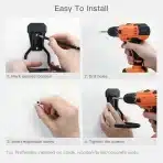 4x HOUSOLUTION železni stenski nosilec za kolo - slika 5