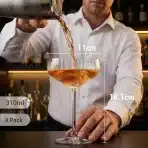 4x VESSYN martini kozarci z dolgim pecljem 310ml - slika 2