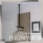 LIO HOME stensko-stropna obešalna palica 50–65cm - slika 4