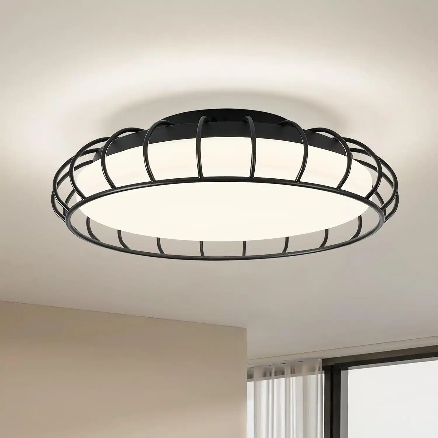 61k0v9eH1tL._AC_SL1500 WOKNOS stropna LED svetilka 24 W 4000 K črna - slika 1