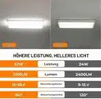 OTREN LED stropna svetilka 52W z daljincem - slika 4