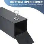 Petour Stenski Koš za Smeti s Ključavnico 42 × 12 × 12 cm - slika 5