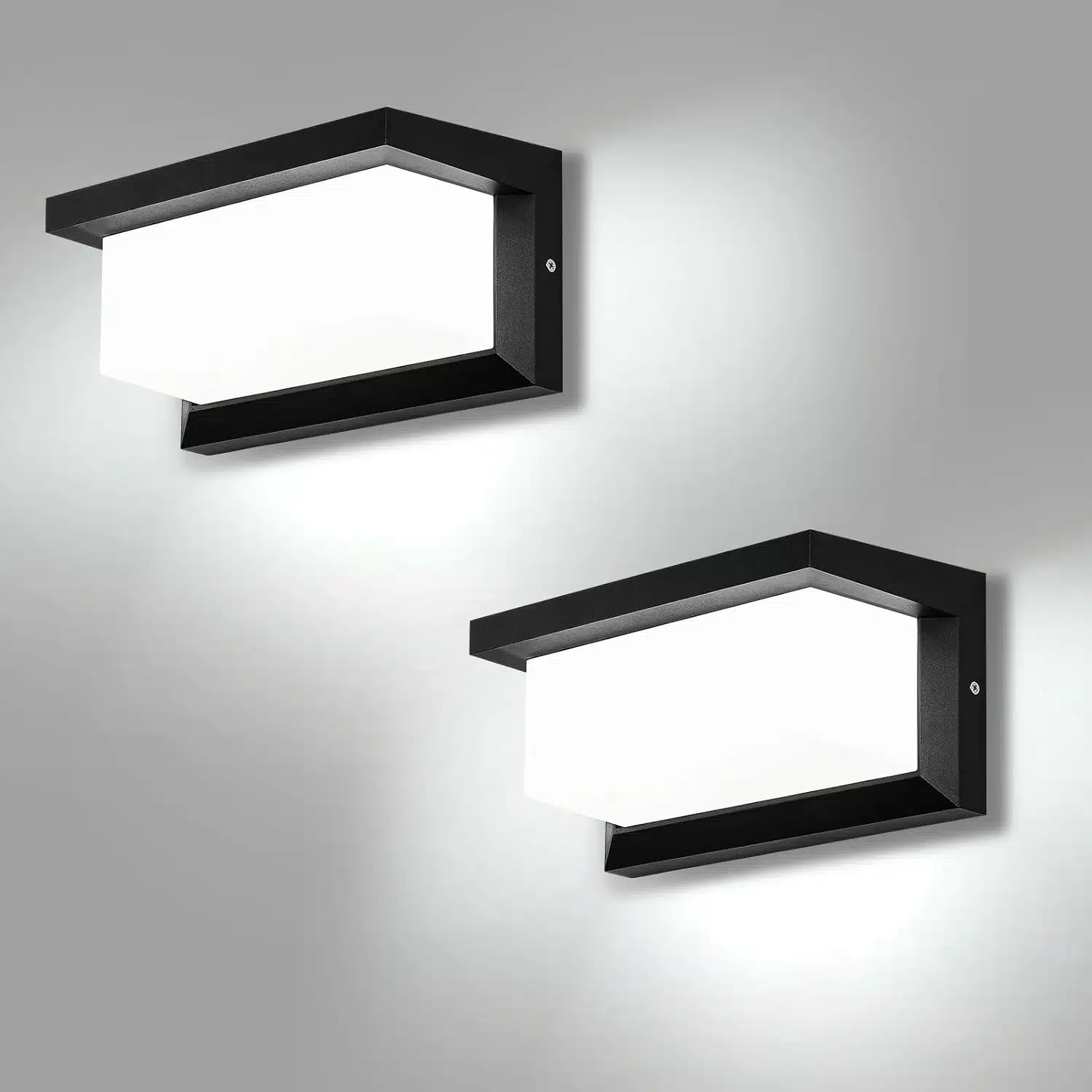 61zQS2gTs L._AC_SL1500 2x LIGHTSJOY LED zunanja stenska svetilka 18W IP66 6000K - slika 1