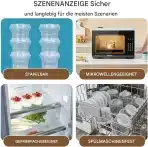 12x UMETASS plastične posode s pokrovi 750ml - slika 2