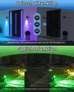 MEIHUA RGB Solarni Vrtni Reflektorji z Daljinskim Upravljalnikom 4 kosi - slika 4