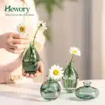 6x Hewory Mini steklena vaza za rože - slika 4
