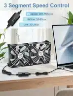 2x WATHAI USB ventilator za hlajenje naprav 140mm 5V - slika 3