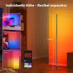 AOUROW LED talna svetilka z daljinskim upravljalnikom RGB 120cm - slika 5