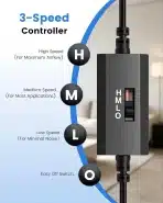 GHEKKLI USB ventilator za hlajenje z nadzorom temperature - slika 2
