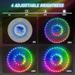 2x HYES LED leteča obročna frizbija z lučkami - slika 4