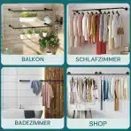 LIGHTERDAY stenska obešalna palica 90cm - slika 2