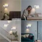 2x Klighten LED stenska svetilka 2x 3 W 3000 K bela - slika 4