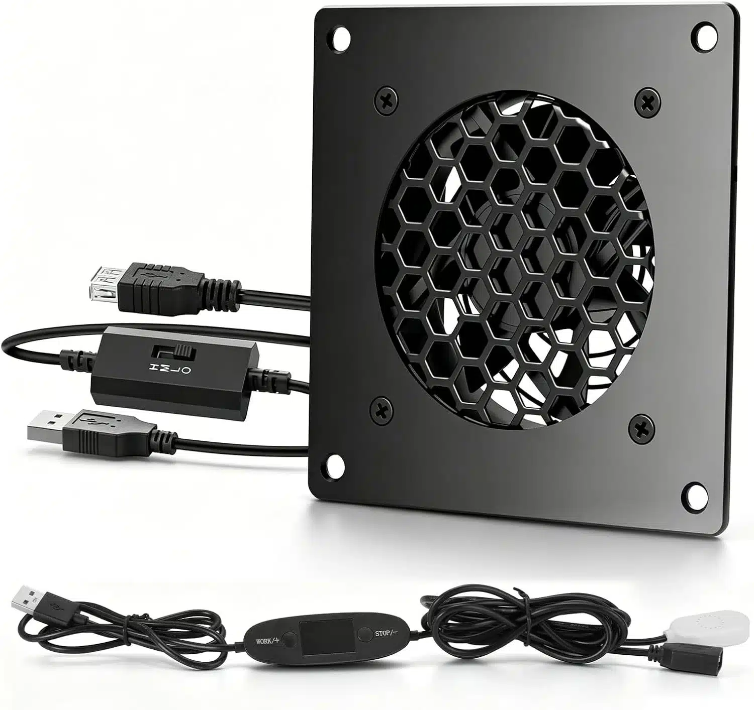 717aqkfxAhL._AC_SL1500 GHEKKLI USB ventilator za hlajenje z nadzorom temperature - slika 1