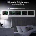 Lafocuse digitalna stenska in namizna ura 12" z LED zaslonom - slika 4
