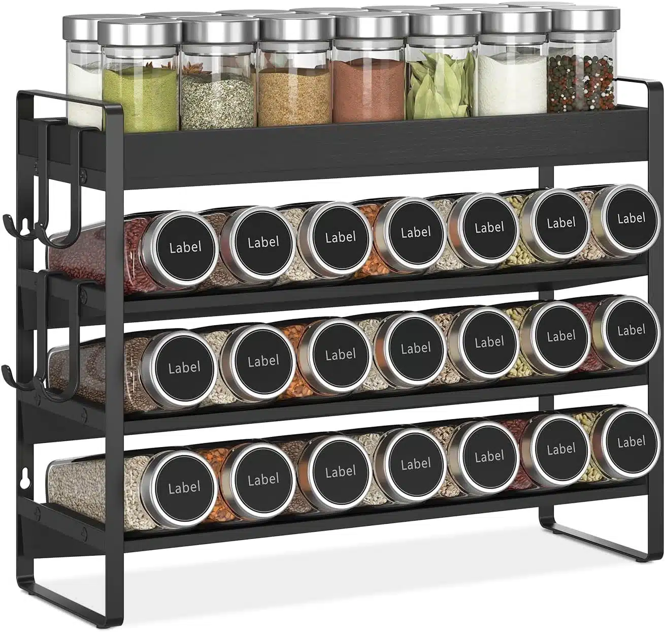 718CxrsQEUL._AC_SL1500 EsLuker.ly 4-nivojsko stojalo za začimbe s 4 kavlji - slika 1