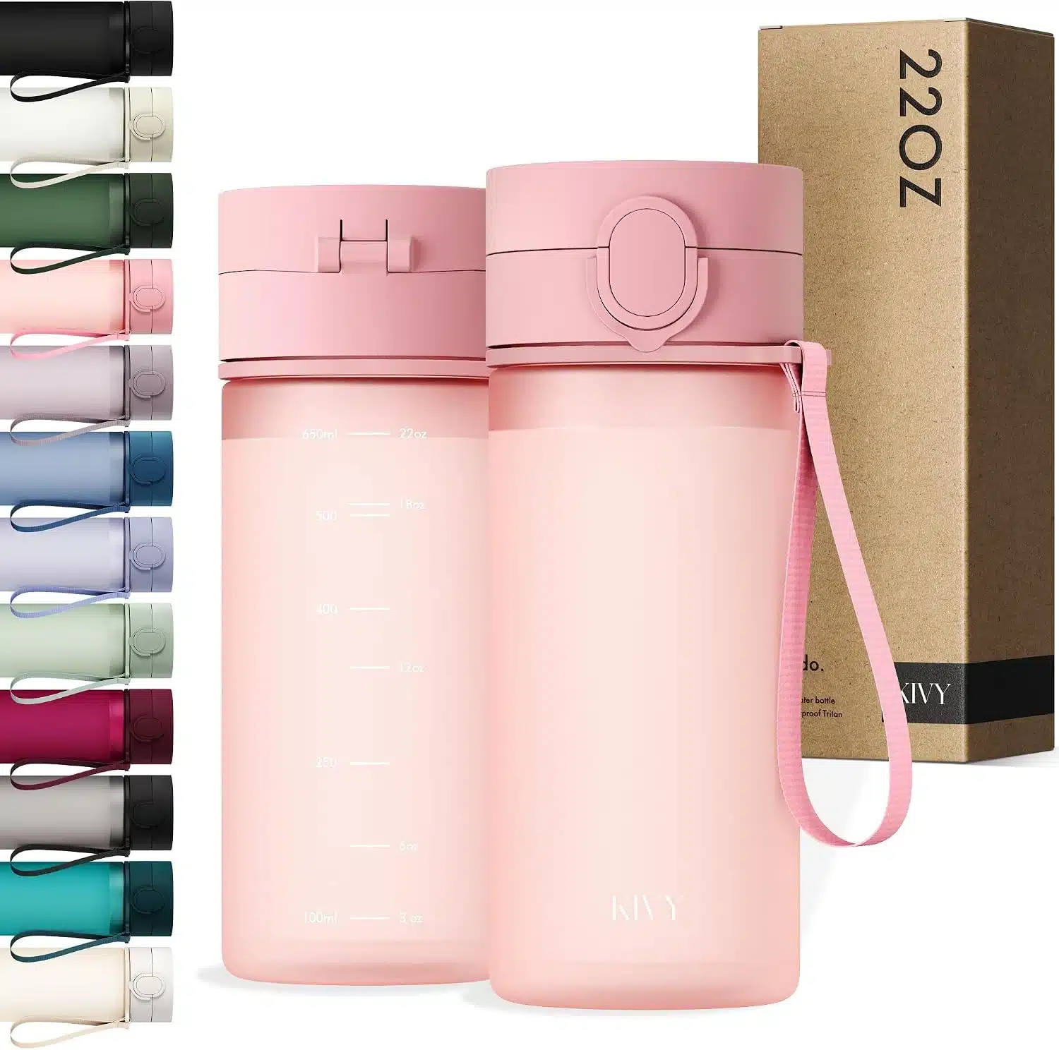 719wUzHXCQL._AC_SL1500 KIVY Tritan športna steklenica 650 ml roza - slika 1
