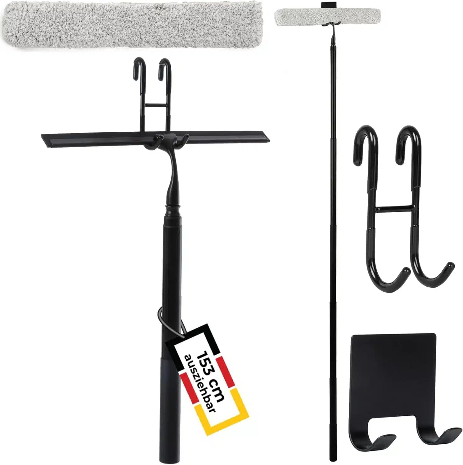 71ATmX9qFQL._AC_SL1500 Cocofy teleskopski brisalec za tuš 43–153 cm, črn - slika 1