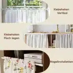 2x Venwemong raztegljiva palica za zavese 70–120 cm bela - slika 2